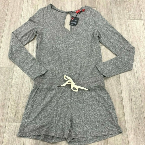 N:Philanthropy Arroyo Gray Long Sleeve Romper Small New - Picture 3 of 4